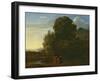 Landscape with St John the Baptist-Claude Lorraine-Framed Giclee Print