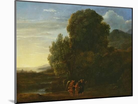 Landscape with St John the Baptist-Claude Lorraine-Mounted Giclee Print