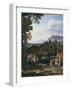 Landscape With St.Martin-Joseph Anton Koch-Framed Giclee Print