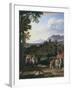 Landscape With St.Martin-Joseph Anton Koch-Framed Giclee Print