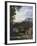 Landscape With St.Martin-Joseph Anton Koch-Framed Giclee Print