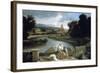 Landscape with St Matthew and the Angel, C1645-Nicolas Poussin-Framed Giclee Print