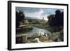 Landscape with St Matthew and the Angel, C1645-Nicolas Poussin-Framed Giclee Print