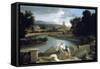 Landscape with St Matthew and the Angel, C1645-Nicolas Poussin-Framed Stretched Canvas