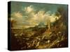 Landscape With Stormy Sea-Alessandro Magnasco-Stretched Canvas