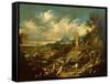 Landscape With Stormy Sea-Alessandro Magnasco-Framed Stretched Canvas