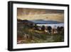 Landscape with Sun Effect, Painting by Nino Costa (1826-1903), Italy, 19th Century-Giovanni Costa-Framed Giclee Print
