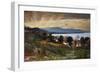 Landscape with Sun Effect, Painting by Nino Costa (1826-1903), Italy, 19th Century-Giovanni Costa-Framed Giclee Print