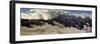 Landscape with Tatra Mountains rising above clouds, Lesser Poland Voivodeship, Poland-Panoramic Images-Framed Photographic Print