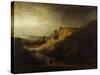 Landscape with the Baptism of the Eunuch-Rembrandt van Rijn-Stretched Canvas