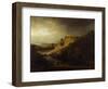 Landscape with the Baptism of the Eunuch-Rembrandt van Rijn-Framed Giclee Print