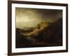 Landscape with the Baptism of the Eunuch-Rembrandt van Rijn-Framed Giclee Print