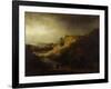 Landscape with the Baptism of the Eunuch-Rembrandt van Rijn-Framed Giclee Print