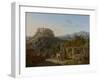 Landscape with the Castle of Massa di Carrara, 1827-Leo Von Klenze-Framed Giclee Print