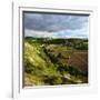 landscape with the castle ruins Rudelsburg and Saaleck and knight's estaite Kreipitzsch in the 'Saa-Andreas Vitting-Framed Photographic Print