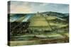 Landscape with the Chateau Mariemont Chateau Now Detruit Located near Brussels. Painting by Jan Bru-Jan the Elder Brueghel-Stretched Canvas