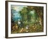 Landscape with the Creation of Eve-Mar Brueghel the Elder-Framed Giclee Print