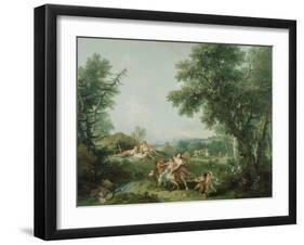 Landscape with the Education of Bacchus, 1744-Francesco Zuccarelli-Framed Giclee Print