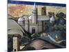 Landscape with the Episcopal Church, Detail from Flight into Egypt, Altarpiece from Verdu, 1432-34-Jaume Ferrer II-Mounted Giclee Print