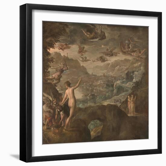 Landscape with the Expulsion of the Harpies, Ca 1590-Paolo Fiammingo-Framed Giclee Print