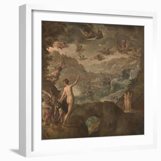 Landscape with the Expulsion of the Harpies, Ca 1590-Paolo Fiammingo-Framed Giclee Print