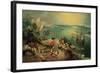 Landscape with the Fall of Icarus, about 1558-Pieter Bruegel the Elder-Framed Giclee Print