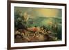 Landscape with the Fall of Icarus, about 1558-Pieter Bruegel the Elder-Framed Giclee Print