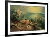 Landscape with the Fall of Icarus, about 1558-Pieter Bruegel the Elder-Framed Giclee Print