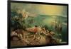 Landscape with the Fall of Icarus, about 1558-Pieter Bruegel the Elder-Framed Giclee Print