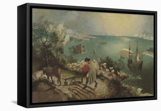 Landscape with the Fall of Icarus, C. 1560-Pieter Bruegel the Elder-Framed Stretched Canvas