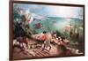 Landscape with the Fall of Icarus, C1555-Pieter Bruegel the Elder-Framed Giclee Print
