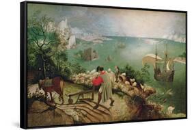 Landscape with the Fall of Icarus, circa 1555-Pieter Bruegel the Elder-Framed Stretched Canvas