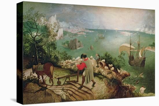 Landscape with the Fall of Icarus, circa 1555-Pieter Bruegel the Elder-Stretched Canvas