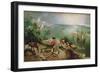 Landscape with the Fall of Icarus, circa 1555-Pieter Bruegel the Elder-Framed Premium Giclee Print