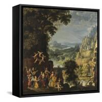 Landscape with the flight into Egypt, c.1610-40-David The Elder Teniers-Framed Stretched Canvas