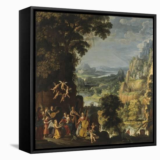 Landscape with the flight into Egypt, c.1610-40-David The Elder Teniers-Framed Stretched Canvas