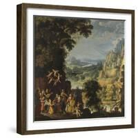 Landscape with the flight into Egypt, c.1610-40-David The Elder Teniers-Framed Giclee Print