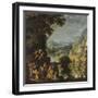 Landscape with the flight into Egypt, c.1610-40-David The Elder Teniers-Framed Giclee Print