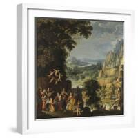 Landscape with the flight into Egypt, c.1610-40-David The Elder Teniers-Framed Giclee Print