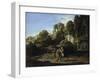 Landscape with the Flight to Egypt-Adam Elsheimer-Framed Giclee Print