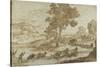 Landscape with the Journey of Jacob-Claude Lorraine-Stretched Canvas