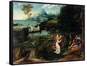 Landscape with the Legend of Saint Roch, Early 16th Century-Joachim Patinir-Framed Stretched Canvas