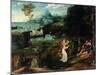 Landscape with the Legend of Saint Roch, Early 16th Century-Joachim Patinir-Mounted Giclee Print