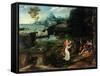 Landscape with the Legend of Saint Roch, Early 16th Century-Joachim Patinir-Framed Stretched Canvas