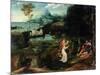 Landscape with the Legend of Saint Roch, Early 16th Century-Joachim Patinir-Mounted Giclee Print