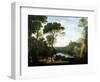 Landscape with the Nymph Egeria-Claude Lorraine-Framed Premium Giclee Print