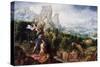 Landscape with the Offering of Isaac, C.1540-Herri Met De Bles-Stretched Canvas