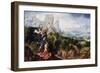 Landscape with the Offering of Isaac, C.1540-Herri Met De Bles-Framed Giclee Print