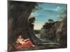 Landscape with the Penitent Magdalene, Between 1601 and 1641-Annibale Carracci-Mounted Giclee Print