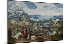 Landscape with the Penitent Saint Jerome, 1530-40-null-Mounted Giclee Print